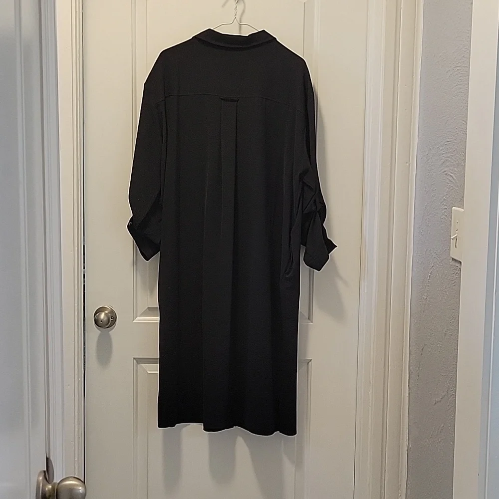 Calvin Klein black shirt dress, XL, - Picture 6 of 6